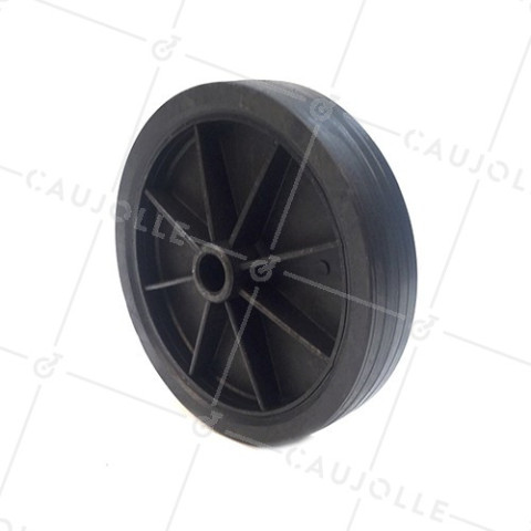 RUEDA DE MANUTENCIÓN DE PVC, DIÁMETRO DE 200 MM, CARGA DE 100 KG, EJE DE 20 MM - S2000PVCA20 • Caujolle