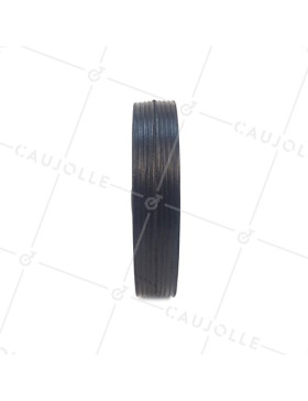 ROUE TÔLE ET CAOUTCHOUC DIAMÈTRE 142 MM AXE 12 MM S7200