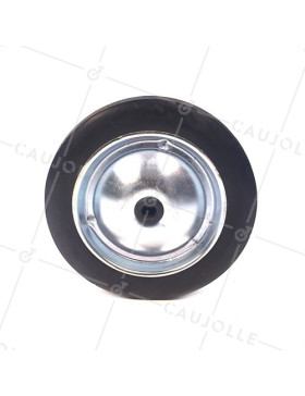 ROUE TÔLE & CAOUTCHOUC DIAMÈTRE 182 MM AXE 12 MM S7200