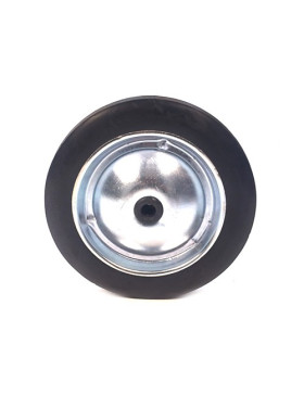 ROUE TÔLE & CAOUTCHOUC DIAMÈTRE 182 MM AXE 12 MM S7200