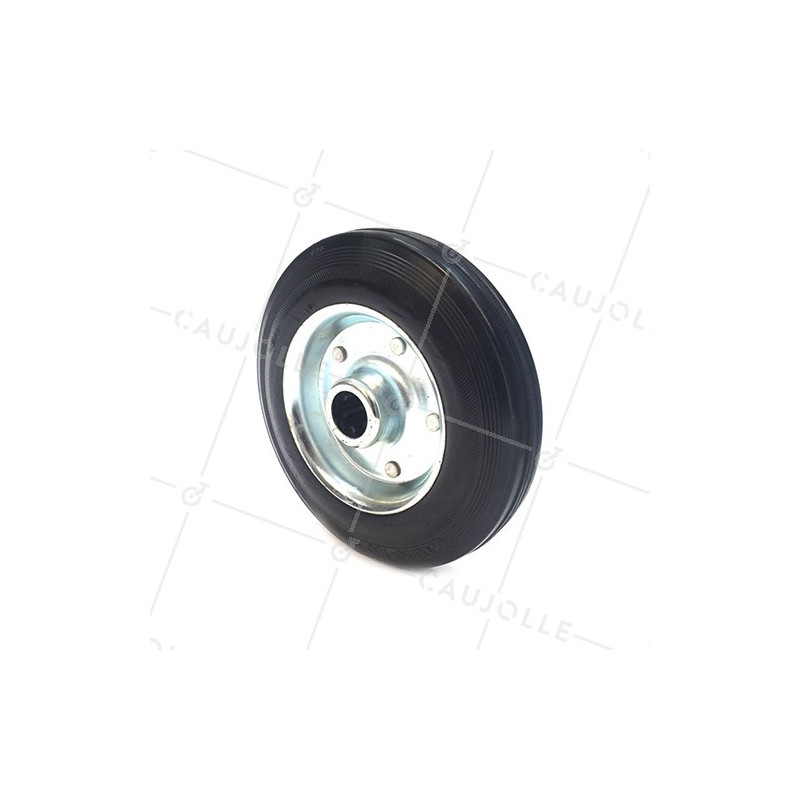 ROUE CAOUTCHOUC DE MANUTENTION DIAMÈTRE 200MM AXE 25 MM S2000TS