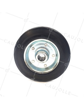 ROUE CAOUTCHOUC DE MANUTENTION DIAMÈTRE 200MM AXE 25 MM S2000TS