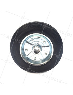 ROUE CAOUTCHOUC DE MANUTENTION DIAMÈTRE 250MM AXE 20 MM S2000TS