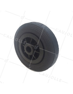 RUEDA DE MANUTENCIÓN DE CAUCHO, DIÁMETRO DE 200 MM, CARGA DE 200 KG, EJE DE 25 MM - S2000PSR25 • Caujolle