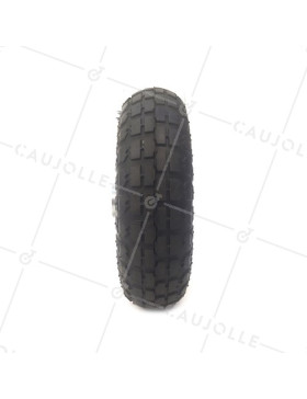 RUEDA DE CARRETILLA DE MANO INFLADA DIÁMETRO 260 MM CARGA 100KG EJE 16 MM Y Cojinete DE BOLAS (4.10/3.50-4)