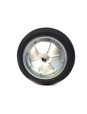 ROUE DE BROUETTE INCREVABLE CAOUTCHOUC DUR DIAMÈTRE 360 MM AXE 25 MM S600