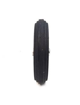 ROUE DE BROUETTE INCREVABLE CAOUTCHOUC DUR DIAMÈTRE 360 MM AXE 25 MM S600
