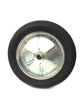 ROUE DE BROUETTE INCREVABLE CAOUTCHOUC DUR DIAMÈTRE 400 MM AXE 20 MM S600
