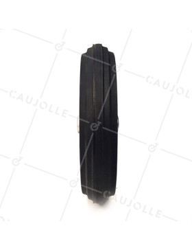 ROUE DE BROUETTE INCREVABLE CAOUTCHOUC DUR DIAMÈTRE 400 MM AXE 20 MM S600