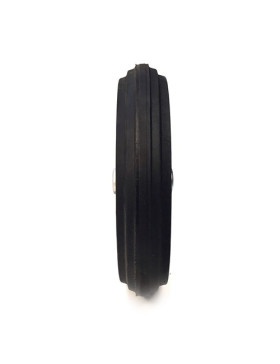 ROUE DE BROUETTE INCREVABLE CAOUTCHOUC DUR DIAMÈTRE 400 MM AXE 20 MM S600