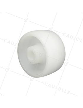 RUEDA DE POLIPROPILENO, DIÁMETRO DE 65 MM, CARGA DE 80 KG, EJE LISO DE 12 MM - S2450P65 • Caujolle