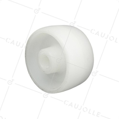 RUEDA DE POLIPROPILENO, DIÁMETRO DE 65 MM, CARGA DE 80 KG, EJE LISO DE 12 MM - S2450P65 • Caujolle