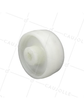 RUEDA DE POLIPROPILENO, DIÁMETRO DE 80 MM, CARGA DE 80 KG, EJE LISO DE 12 MM - S2450P80 • Caujolle