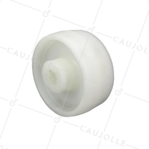 RUEDA DE POLIPROPILENO, DIÁMETRO DE 80 MM, CARGA DE 80 KG, EJE LISO DE 12 MM - S2450P80 • Caujolle