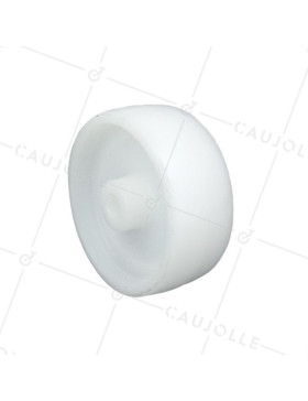 RUEDA DE POLIPROPILENO, DIÁMETRO DE 100 MM, CARGA DE 80 KG, EJE LISO DE 11 MM - S2450P100 • Caujolle