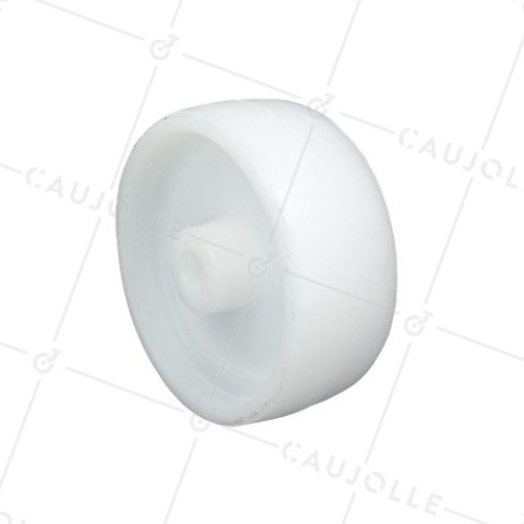 RUEDA DE POLIPROPILENO, DIÁMETRO DE 100 MM, CARGA DE 80 KG, EJE LISO DE 11 MM - S2450P100 • Caujolle