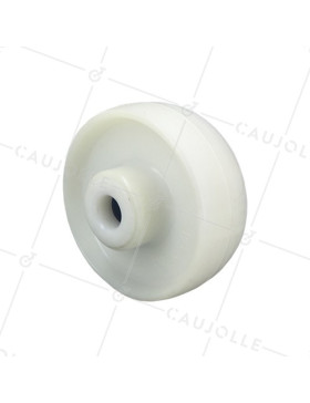 RUEDA DE POLIPROPILENO, DIÁMETRO DE 125 MM, CAPACIDAD DE CARGA DE 200 KG, EJE DE 20 MM RODILLOS - S2450P125 • Caujolle