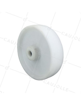 RUEDA DE POLIPROPILENO, DIÁMETRO DE 200 MM, CARGA DE 200 KG, EJE DE 20 MM RODAMIENTO - S2450P200 • Caujolle