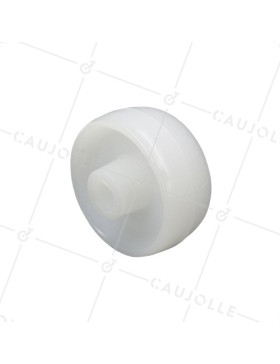 RUEDA DE NAILON, DIÁMETRO DE 50 MM, CARGA DE 100 KG, EJE DE 9 MM • Caujolle
