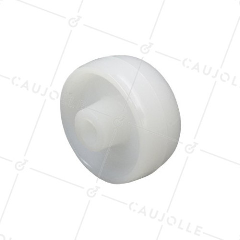 RUEDA DE NAILON, DIÁMETRO DE 50 MM, CARGA DE 100 KG, EJE DE 9 MM • Caujolle