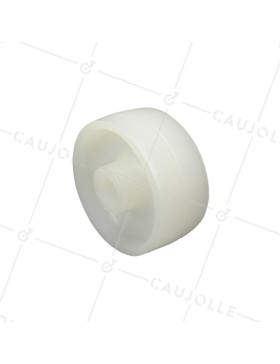 RUEDA DE POLIAMIDA DE NAILON CON DIÁMETRO DE 42 MM, CARGA 70 KG, EJE 8 MM • Caujolle