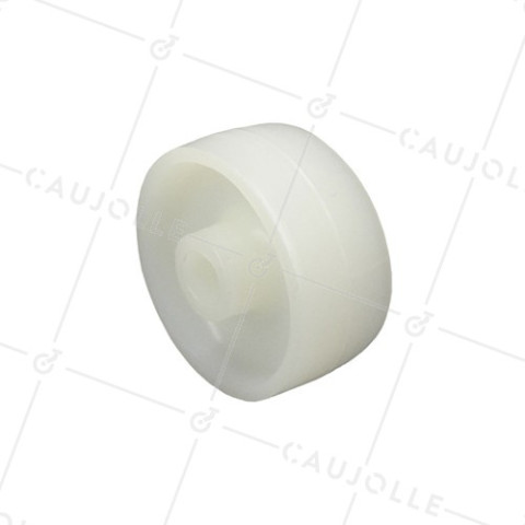RUEDA DE POLIAMIDA DE NAILON CON DIÁMETRO DE 42 MM, CARGA 70 KG, EJE 8 MM • Caujolle