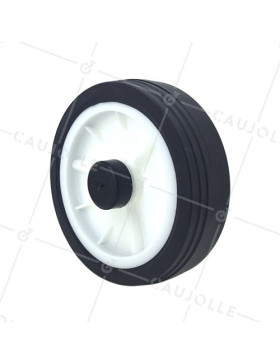 RUEDA DE CORTACÉSPED, DIÁMETRO DE 150 MM, CARGA DE 25 KG, EJE DE 12 MM - S2010P150 • Caujolle
