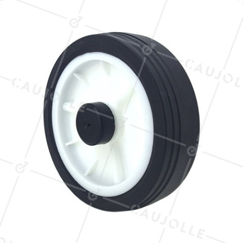 RUEDA DE CORTACÉSPED, DIÁMETRO DE 150 MM, CARGA DE 25 KG, EJE DE 12 MM - S2010P150 • Caujolle