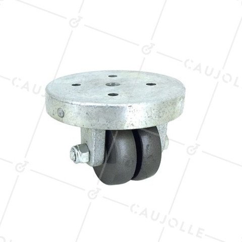 RUEDA COMPACTA DE ACERO DE FUERTE CARGA CON UN DIÁMETRO DE 50 MM Y UNA ALTURA DE 64 MM CARGA 270 KG -  SURB 50 ACIER • Caujolle