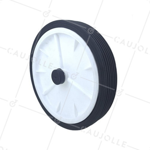 RUEDA DE CORTACÉSPED, DIÁMETRO DE 250 MM, CARGA DE 25 KG, EJE DE 12 MM • Caujolle