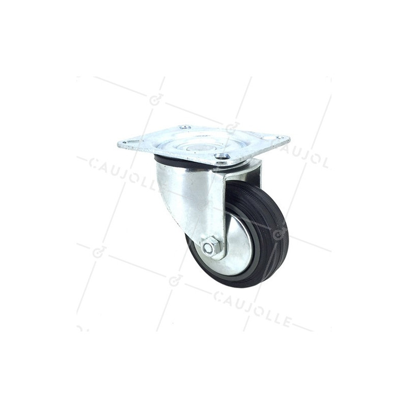 RUEDA GIRATORIA DE MANUTENCIÓN CLÁSICA CON UN DIÁMETRO DE 80 MM CARGA 65 KG - S2C 80