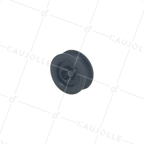POLEA DE PLÁSTICO CON 35 MM DE DIÁMETRO, CARGA DE 40 KG, EJE DE 8 MM PARA CABLE DE 9 MM • Caujolle