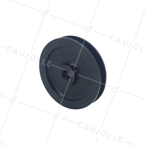POLEA DE PLÁSTICO CON 70 MM DE DIÁMETRO, CARGA DE 80 KG, EJE DE 8 MM PARA CABLE DE 9 MM • Caujolle