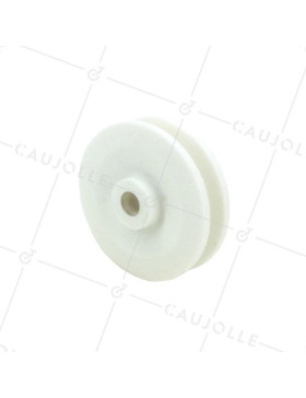 POLEA8CON 70 MM DE DIÁMETRO, CARGA DE 100 KG, EJE DE 110 MM PARA CABLE DE 9 MM • Caujolle