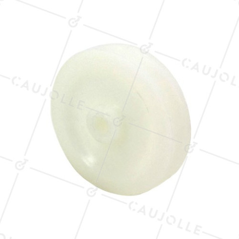 POLEA DE NAILON CON DIÁMETRO DE 100 MM, EJE DE 12 MM PARA CABLE DE 12 MM CARGA 100 KG • Caujolle