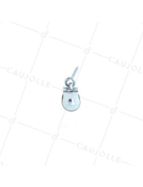 POULIE À PITON DOUBLE DIAMÈTRE 20