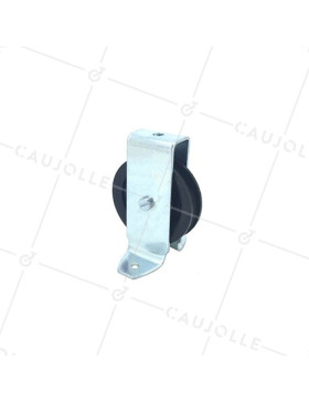 POLEA DE PATAS Y DIÁMETRO DE 60 MM, CARGA DE 60 KG, PARA CABLE DE 8 MM • Caujolle