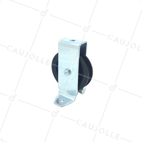 POLEA DE PATAS Y DIÁMETRO DE 60 MM, CARGA DE 60 KG, PARA CABLE DE 8 MM • Caujolle