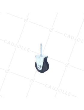 POLEA CON TIRAFONDO Y DIÁMETRO DE 30 MM, CARGA DE 25 KG, PARA CABLE DE 6 MM • Caujolle