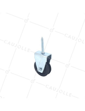 POLEA CON TIRAFONDO Y DIÁMETRO DE 40 MM, CARGA DE 60 KG, PARA CABLE DE 8 MM • Caujolle