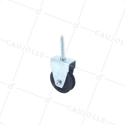 POLEA CON TIRAFONDO Y DIÁMETRO DE 40 MM, CARGA DE 60 KG, PARA CABLE DE 8 MM • Caujolle