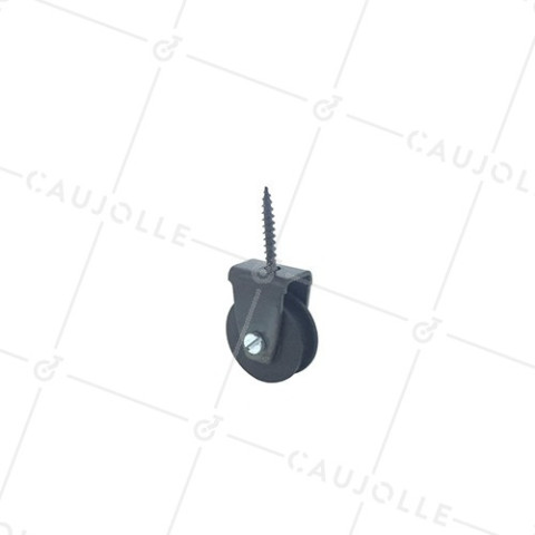 POLEA CON TIRAFONDO Y DIÁMETRO DE 30 MM, CARGA DE 25 KG, PARA CABLE DE 6 MM • Caujolle