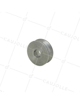 POLEA DE ACERO CON CANAL REDONDO PARA CABLE DE 10 MM CON UN DIÁMETRO DE 40 MM, EJE DE 13 MM CARGA DE 60 KG • Caujolle