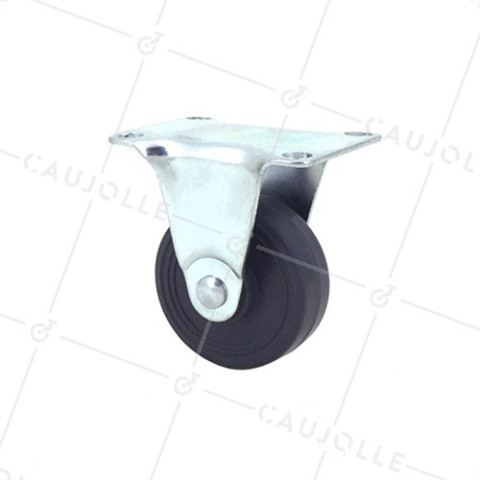 RUEDA PARA MUEBLES DE CAUCHO CON UN DIÁMETRO DE 42 MM CARGA 20 KG - S18C42 • Caujolle
