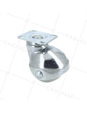 Rotante DE MOBILIARIO BOLA DE CAUCHO NO TACHANTE DIÁMETRO 50 MM CARGA 35 KG - S16P50 • Caujolle