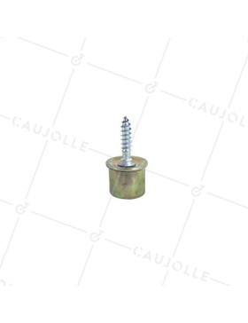 RUEDA DE BOLA ATORNILLADA PARA MUEBLES, DIÁMETRO DE 12 MM, CARGA 10 KG Y VARILLA ROSACADA DE 4 MM - S89 12 • Caujolle
