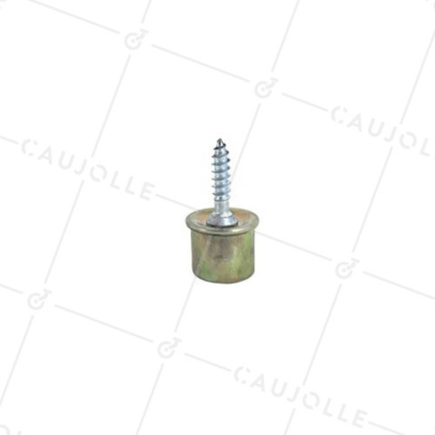 RUEDA DE BOLA ATORNILLADA PARA MUEBLES, DIÁMETRO DE 12 MM, CARGA 10 KG Y VARILLA ROSACADA DE 4 MM - S89 12 • Caujolle