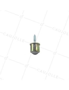 RUEDA DE BOLA ATORNILLADA PARA MUEBLES, DIÁMETRO DE 12 MM, CARGA 10 KG Y VARILLA ROSACADA DE 4 MM - S89 12