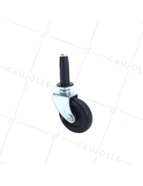 RUEDA PARA MUEBLES GIRATORIA CON VARILLA, DIÁMETRO DE 37 MM, CAPACIDAD DE CARGA DE 6 KG - S30 37 • Caujolle