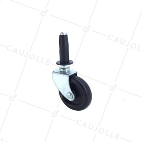RUEDA PARA MUEBLES GIRATORIA CON VARILLA, DIÁMETRO DE 37 MM, CAPACIDAD DE CARGA DE 6 KG - S30 37 • Caujolle